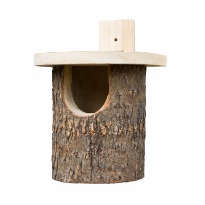 Natural Log Robin Nest Box