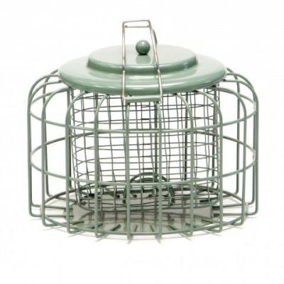 Nuttery Caged Suet Block and Fat Ball Feeder