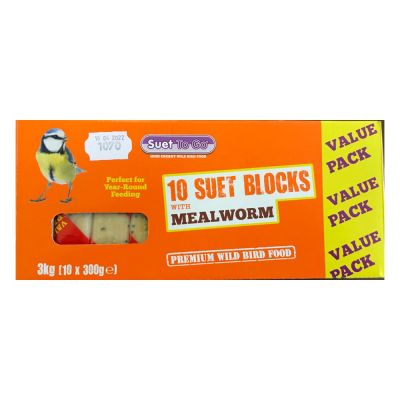 Suet Blocks - Mealworm Flavour-20 Pack